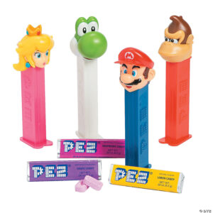 Super Mario Brothers themed Pez dispensers make great party favors. 