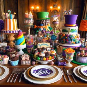 willie wonka birthday party desserts. 