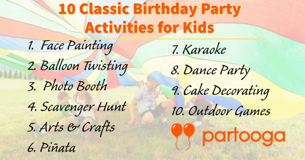 10 Classic Birthday Party Activities for Kids