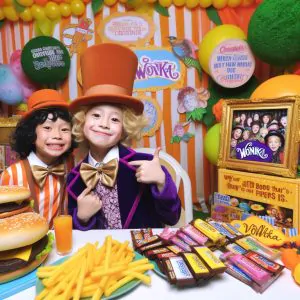 Willie Wonka photo booth for kids. 