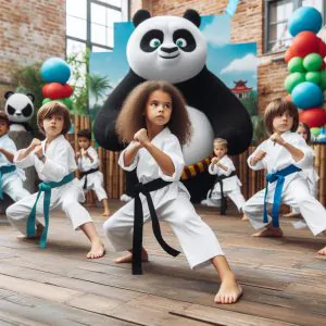 Kung Fu Panda themed birthday party for kids