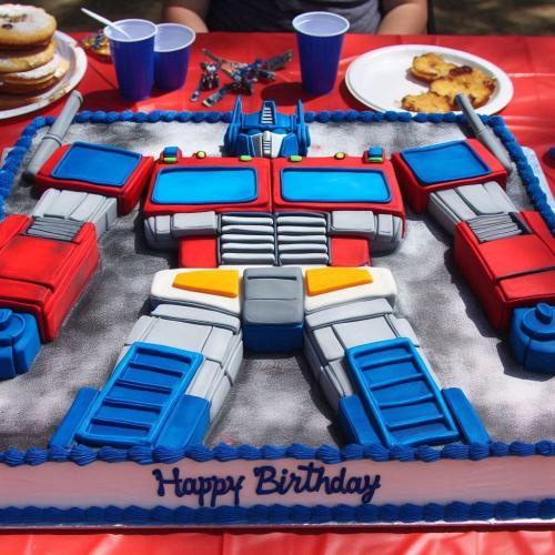 Optimus Prime transformers cake