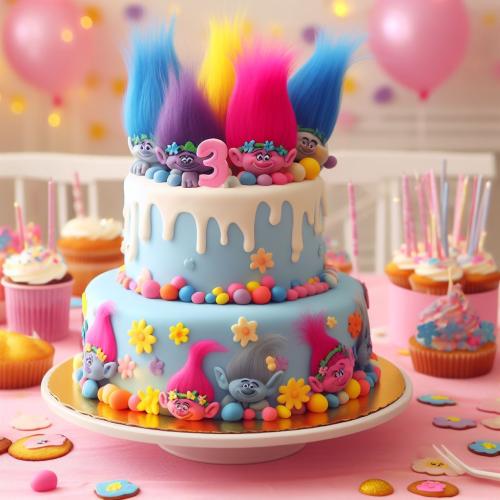 Trolls-themed-birthday-party-cake.2