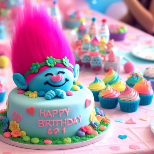 Trolls-themed-birthday-party-cake.4