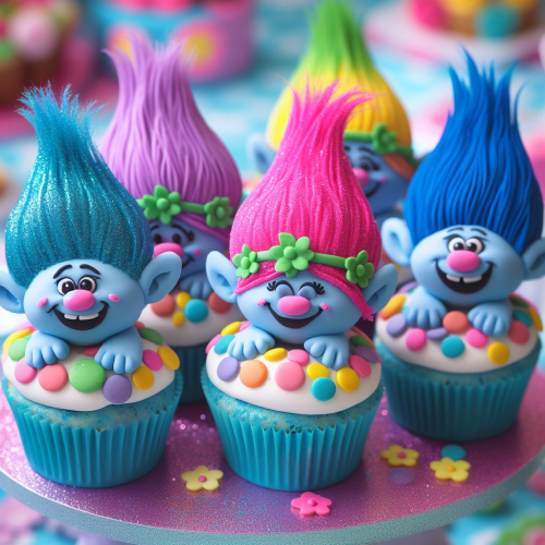 trolls-themed-cupcakes-for-a-kids-birthday-party-1